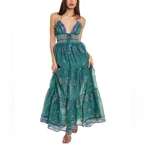 Teal and purple Maxi Dress